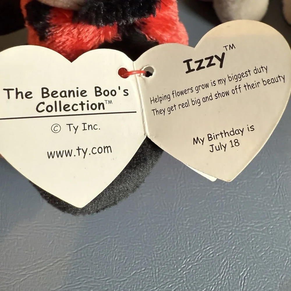 TY Beanie Boos Original Stripes Arctic Beanie Boos Butter Izzy 2 Teeny Rory Puck
